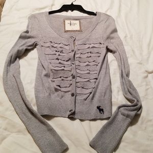 A&F button down sweater size S